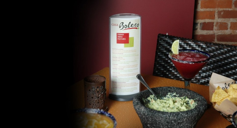 Tabletop displays for Restaurants