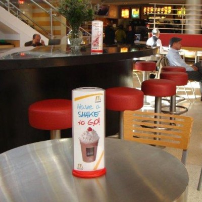 Podia display for major fast food chain