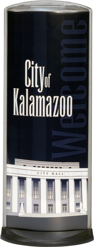 Podia Vertical Display - City of Kalamazoo