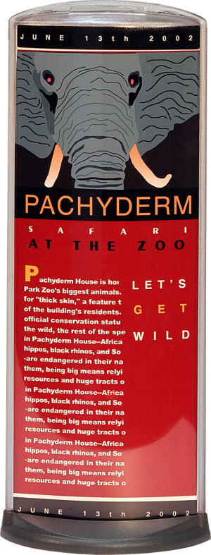 Podia Vertical Display - Pachyderm